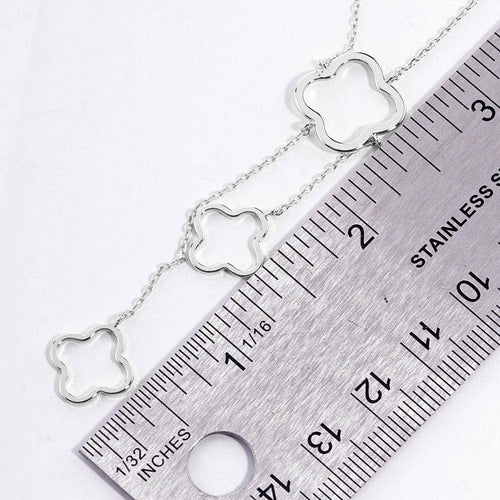 Quatrefoil Station Necklace