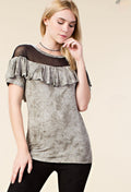 Cotton Top with Mesh
